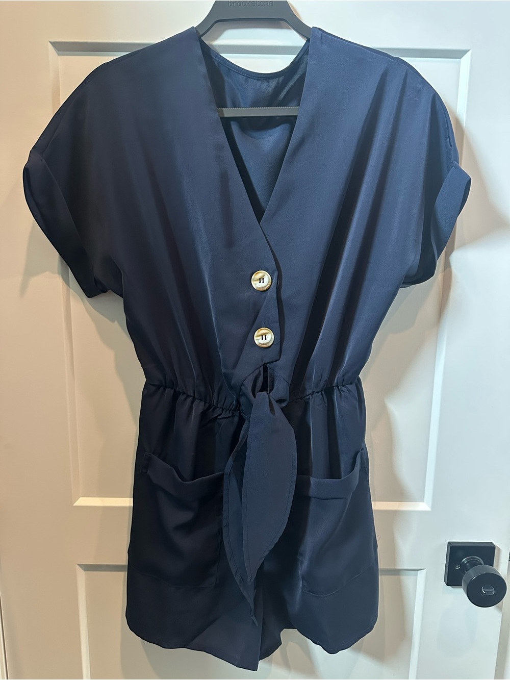 Navy Amazon romper small